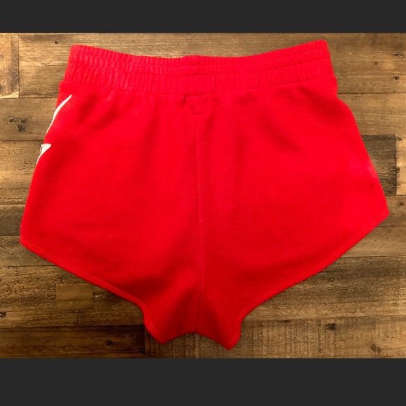 BOLT STITCH WOMEN'S LOUNGER SHORTS - RED // WHITE - MEDIUM - Picture 2 of 8